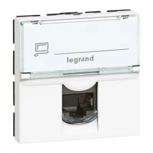 Legrand Розетка Legrand Mosaic RJ-45 FTP кат.5e 2 модуля 76555