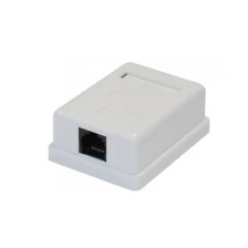 Настенная розетка Ripo RJ45/8P8C 1 порт Cat.5e White 003-500001